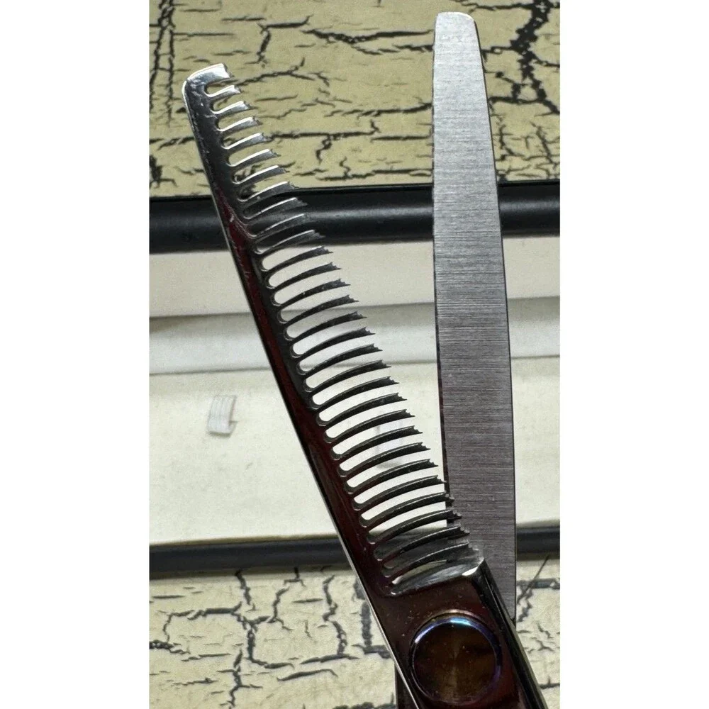 Chris Christensen Grooming Shears Scissors S104 Dog Groomer Chunker Blender Case